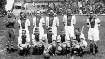 ajax 1939 squad piet van reenen bottom row second from right