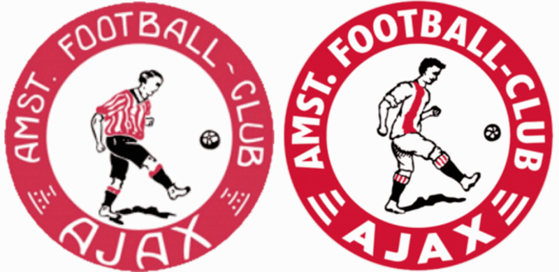 ajax crest 1900-1911 left 1911-1928 right