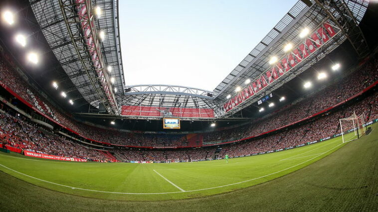 amsterdam arena panoramic view from pitch