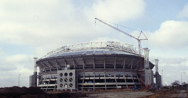 amsterdam arena under construction 1996
